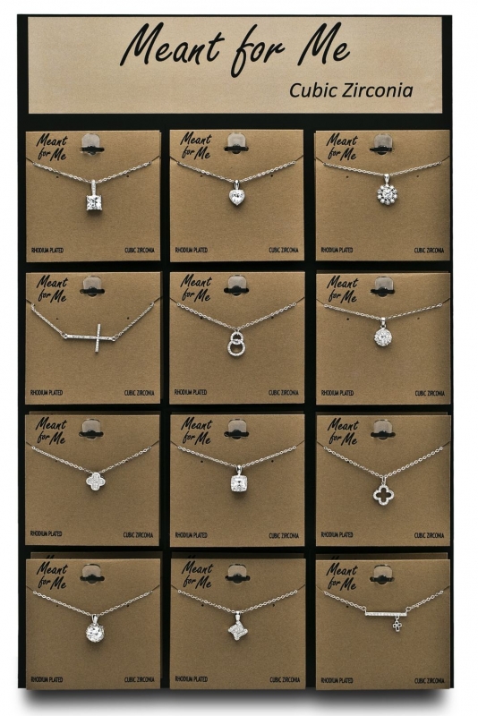 24 pc Meant for Me Cubic Zirconia Necklace Display