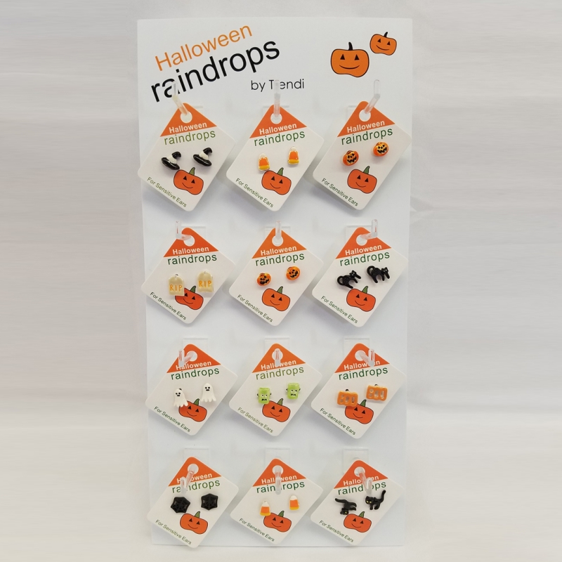 Halloween Themed Raindrops Display