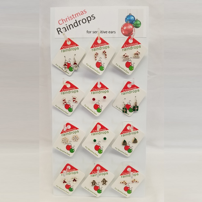Christmas Themed Raindrops Display