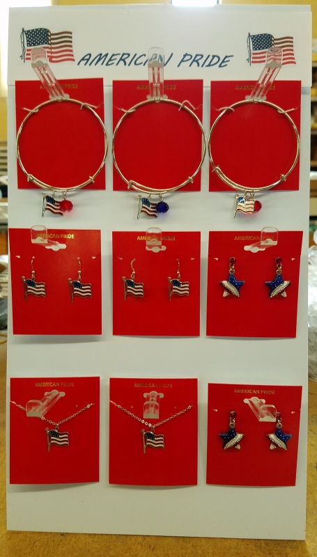 36 pc Americana Jewelry Display